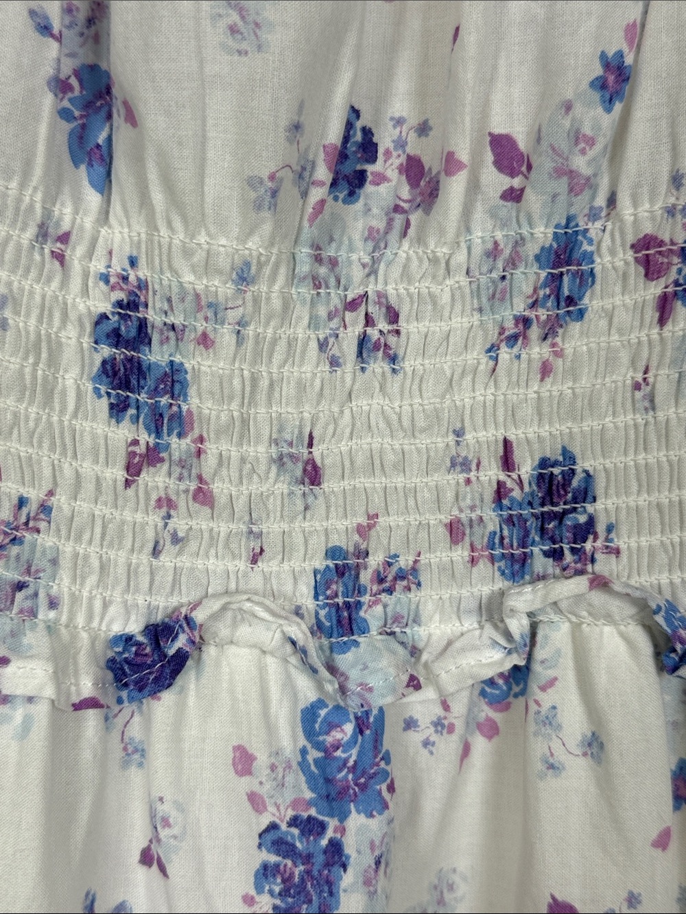 LoveShackFancy x Target Gemma Maxi Dress S Floral Puff Sleeve Smocked Garden - Picture 15 of 16